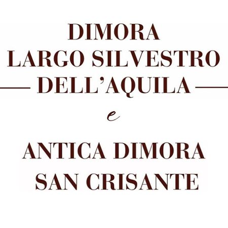 Dimora Largo Silvestro Dell'Aquila- Centro Storico Vila Exterior foto